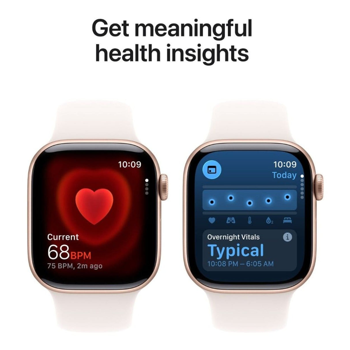 Apple Watch Series 11 GPS 42mm Rose Gold Aluminium Case with Light Blush Sport Band - S/M