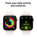 Apple Watch Series 11 GPS 42mm Rose Gold Aluminium Case with Light Blush Sport Band M/L MEU44AF/A