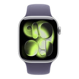 Apple Watch Series 11 GPS 42mm Silver Aluminium Case with Purple Fog Sport Band S/M MEU64AF/A