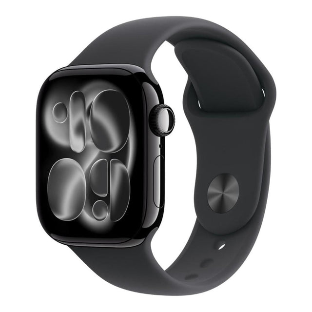 Apple Watch Series 11 GPS 46mm Jet Black Aluminium Case with Black Sport Band M/L MEUX4AF/A