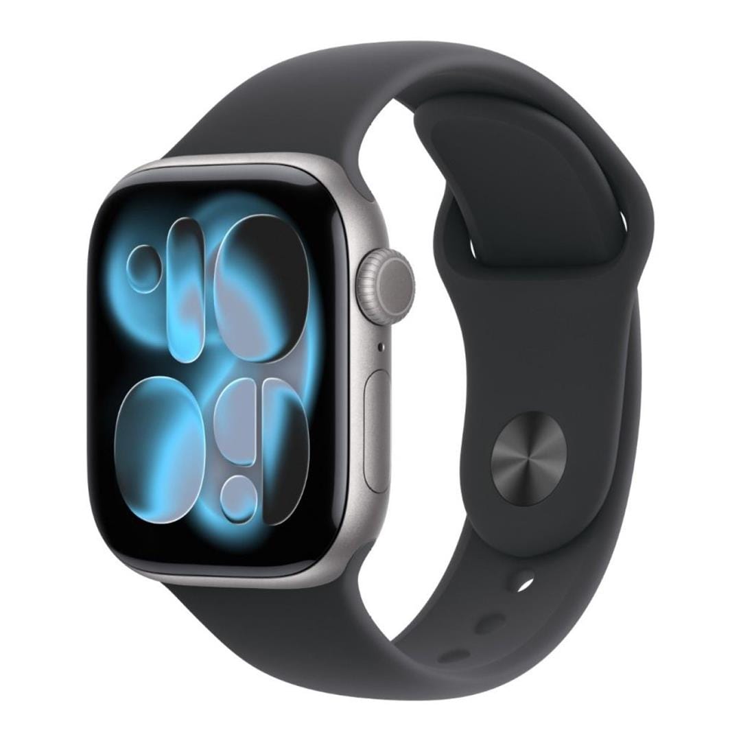 Apple Watch Series 11 GPS 46mm Space Grey Aluminium Case with Black Sport Band M/L MEV44AF/A