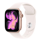 Apple Watch Series 11 GPS 46mm Rose Gold Aluminium Case with Light Blush Sport Band M/L MEV74AF/A