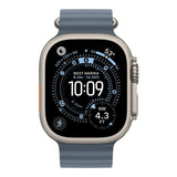 Apple Watch Ultra 3 GPS + Cellular 49mm Natural Titanium Case with Anchor Blue Ocean Band