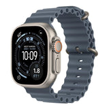 Apple Watch Ultra 3 GPS + Cellular 49mm Natural Titanium Case with Anchor Blue Ocean Band