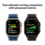 Apple Watch Ultra 3 GPS + Cellular 49mm Natural Titanium Case with Light Blue Alpine Loop - Small