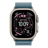 Apple Watch Ultra 3 GPS + Cellular 49mm Natural Titanium Case with Light Blue Alpine Loop - Medium