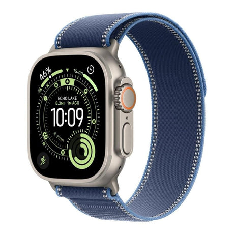 Apple Watch Ultra 3 GPS + Cellular 49mm Natural Titanium Case with Blue/Bright Blue Trail Loop M/L