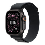 Apple Watch Ultra 3 GPS + Cellular 49mm Black Titanium Case with Black Alpine Loop - Medium
