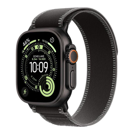 Apple Watch Ultra 3 GPS + Cellular 49mm Black Titanium Case with Black/Charcoal Trail Loop M/L