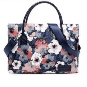 Tuff-Luv 15.6-inch Ladies Floral Waterproof Canvas Tote Notebook Bag MF2192