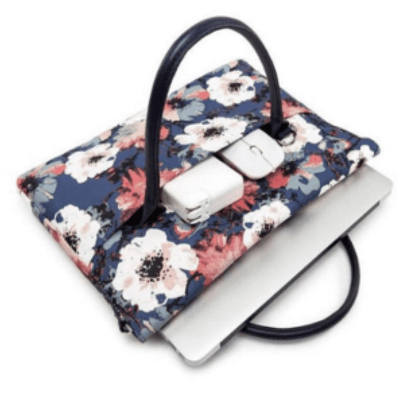 Tuff-Luv 15.6-inch Ladies Floral Waterproof Canvas Tote Notebook Bag MF2192
