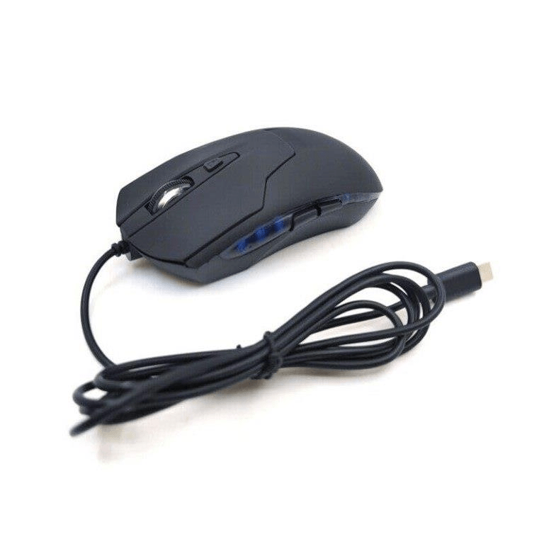 Tuff-Luv MF2314 Type-C Wired Mouse 1.5m Black