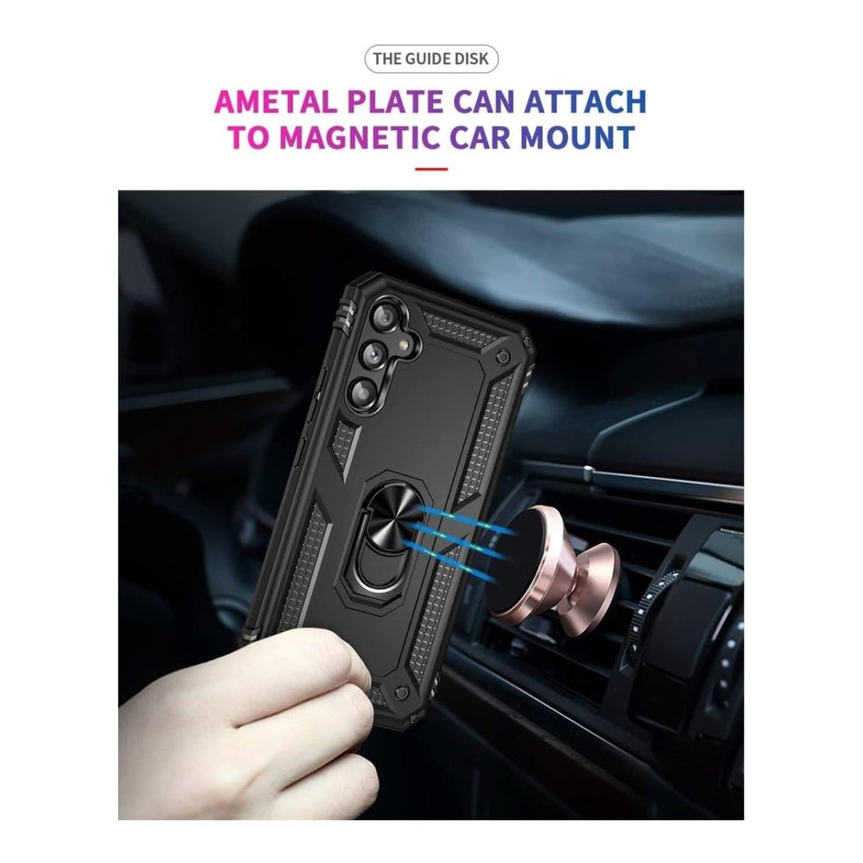 Tuff-Luv Rugged Case and Stand for Samsung Galaxy A24 Black MF2359