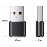 Tuff-Luv USB-C Female to USB-A Male Transmission and Charging Adapter Black MF2582