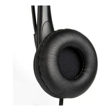 Tuff-Luv RJ9 Dual Ear Headset with Noise Isolating Microphone for Office Phones MF2591