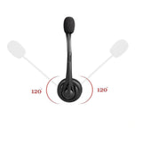 Tuff-Luv RJ9 Dual Ear Headset with Noise Isolating Microphone for Office Phones MF2591