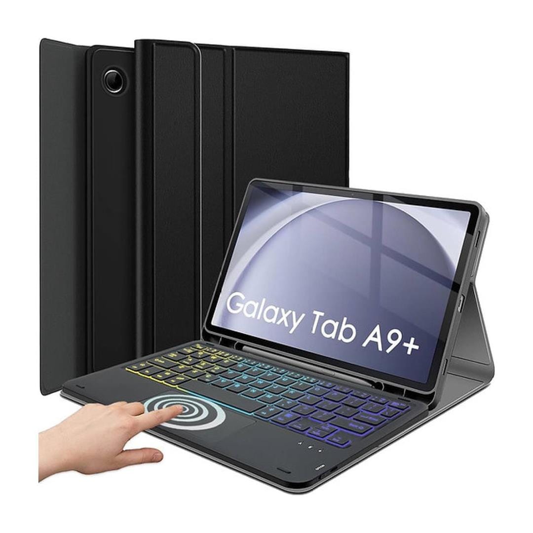 Tuff-Luv Bluetooth Keyboard Case with Trackpad and Pen Holder Black MF2886