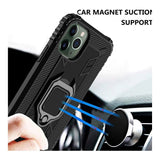 Tuff-Luv Rugged Armour Shield Case and Stand for Apple iPhone 12 and Pro Black MF3340