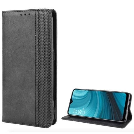 Tuff-Luv Essentials Booksytle Case for Samsung Galaxy A12 Black MF3459