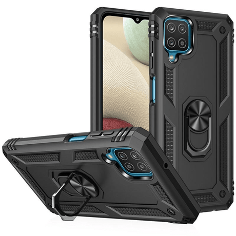 Tuff-Luv Rugged Armour Case for Samsung Galaxy A12 Black MF3460