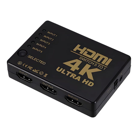 Tuff-Luv 5-in-1 HDMI Switch 1080p/4K with Remote Control MF352