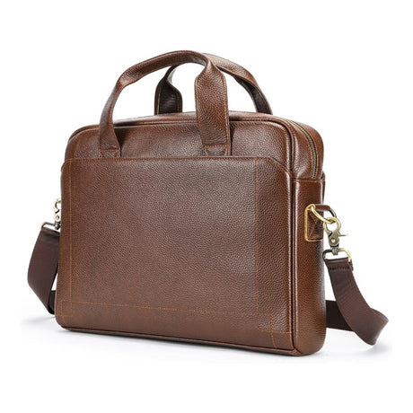 Tuff-Luv Genuine Leather 13-14-inch Laptop Bag Dark Brown MF3600
