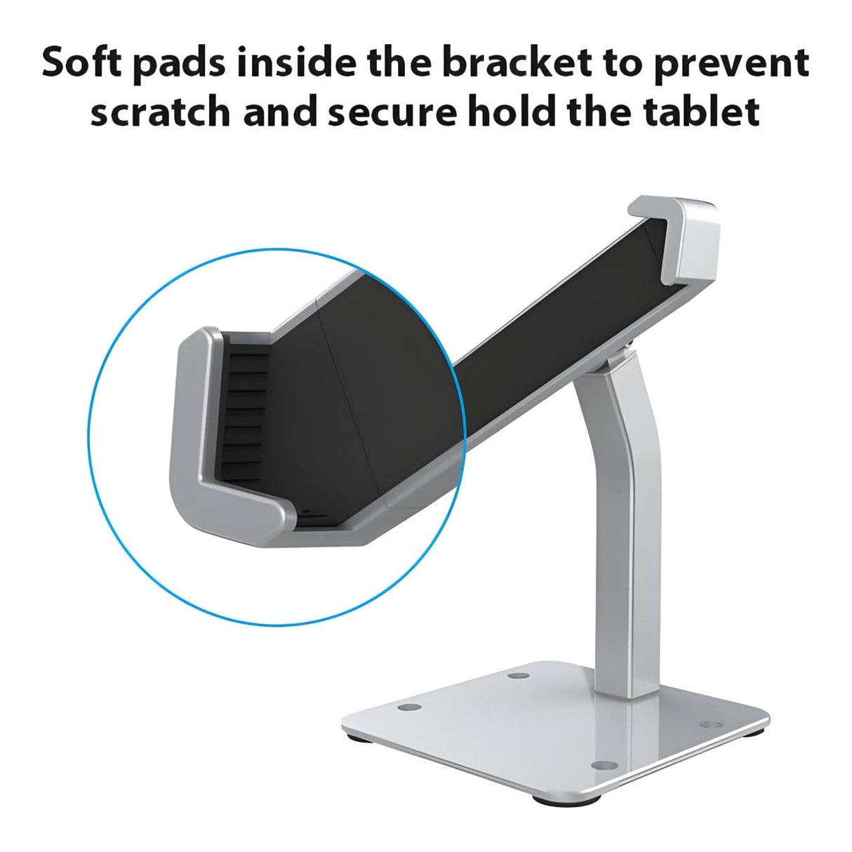 Tuff-Luv MF3619 9-14-inch Anti-Theft Adjustable Tablet Stand with Secure Lock
