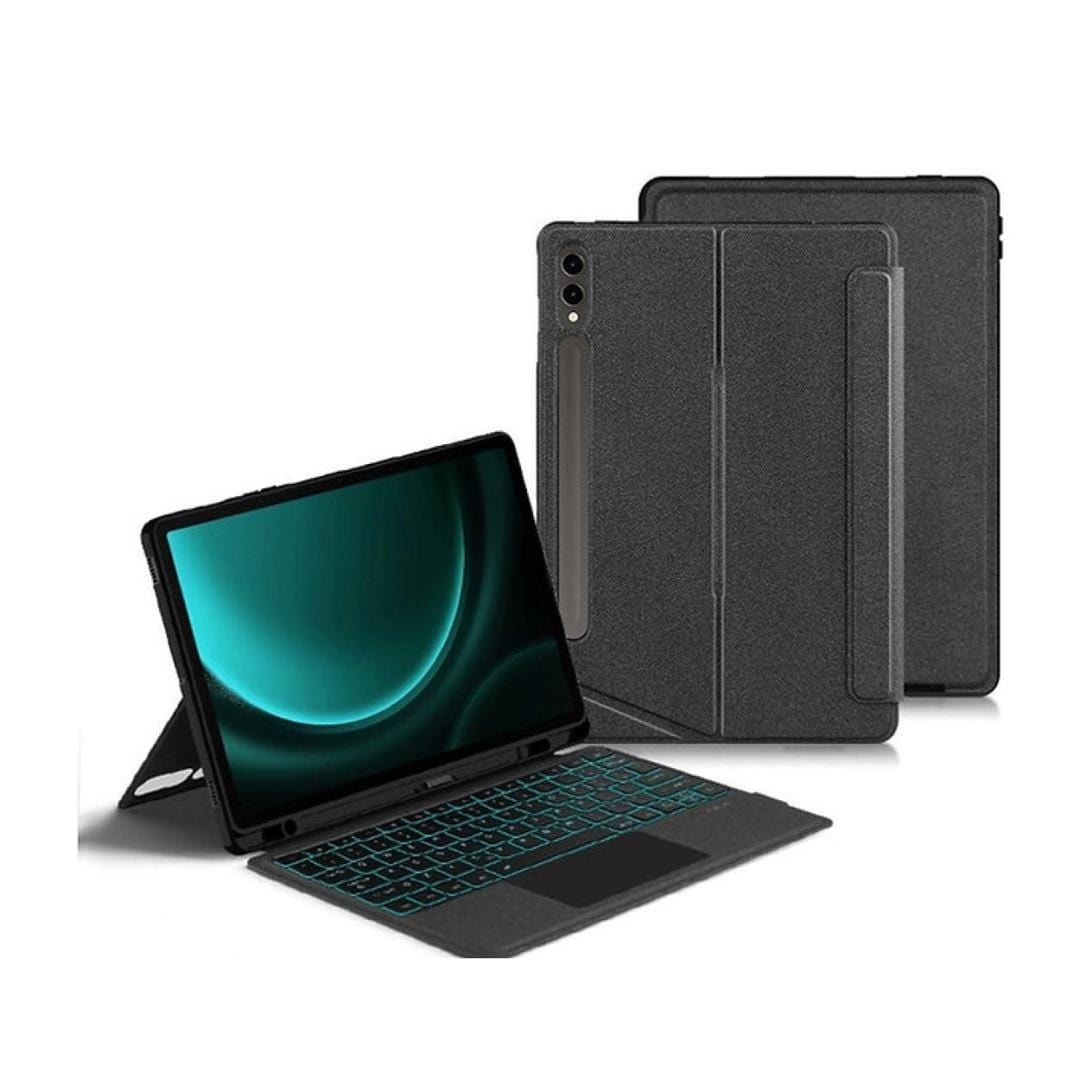 Tuff-Luv Fitted Bluetooth Keyboard Case for Samsung Tab S9/S9 Plus Black MF3645