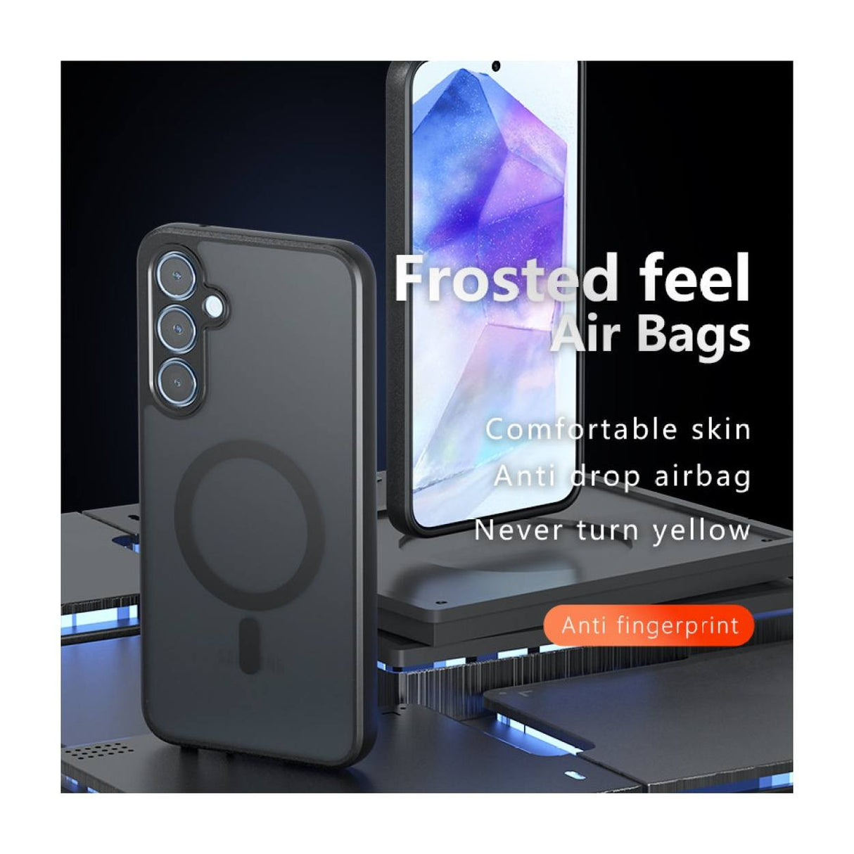 Tuff-Luv MagSafe Rugged Case for Samsung Galaxy A25 Black Clear MF3656