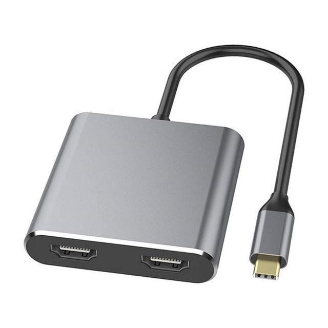 Tuff Tech Usb Tuff-Luv USB-C Hub with 2 x HDMI Ports Black MF3665 – FirstShop