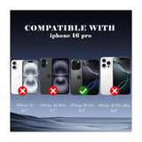 Tuff-Luv 2.5D Tempered Privacy Filter Glass for Apple iPhone 16 Pro Dark MF3671