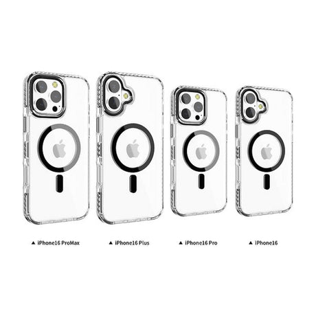 Tuff-Luv Tough Acrylic 2-Tone Magnetic MagSafe Case for Apple iPhone 16 Pro Max Black MF3701