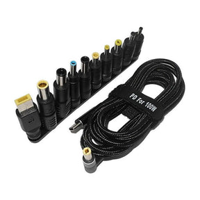 Tuff-Luv 1.8m Universal 10-in-1 USB-C Notebook Charging Cable 45W-100W MF3706