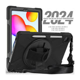 Tuff-Luv Armour Jack Rugged Case with Pen Holder for Samsung Tab S6 Lite Black MF3721