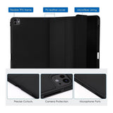 Tuff-Luv Smart Folio Case with Pencil Holder for Apple iPad Pro 11-inch M4/M5 Black MF3746