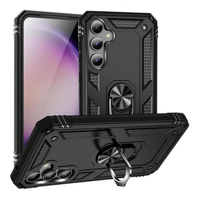 Tuff-Luv Rugged Case & Stand Compatible with Samsung Galaxy A36 5G Black MF3834