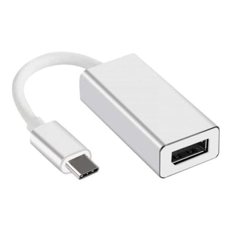 Tuff-Luv 4K Type-C Male to Female DisplayPort Adapter Silver MF3858