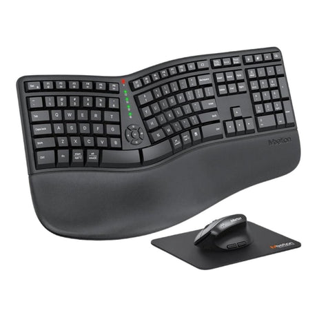 Tuff-Luv Split Arch Ergonomic Wireless Keyboard and Mouse Combo Black MF3860