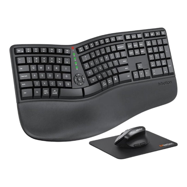Tuff-Luv Split Arch Ergonomic Wireless Keyboard and Mouse Combo Black MF3860