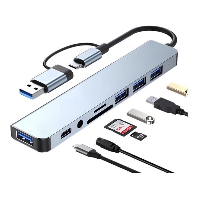 Tuff Tech Usb Tuff-Luv 8-in-1 USB-C Hub Multiport Adapter MF3938 – FirstShop