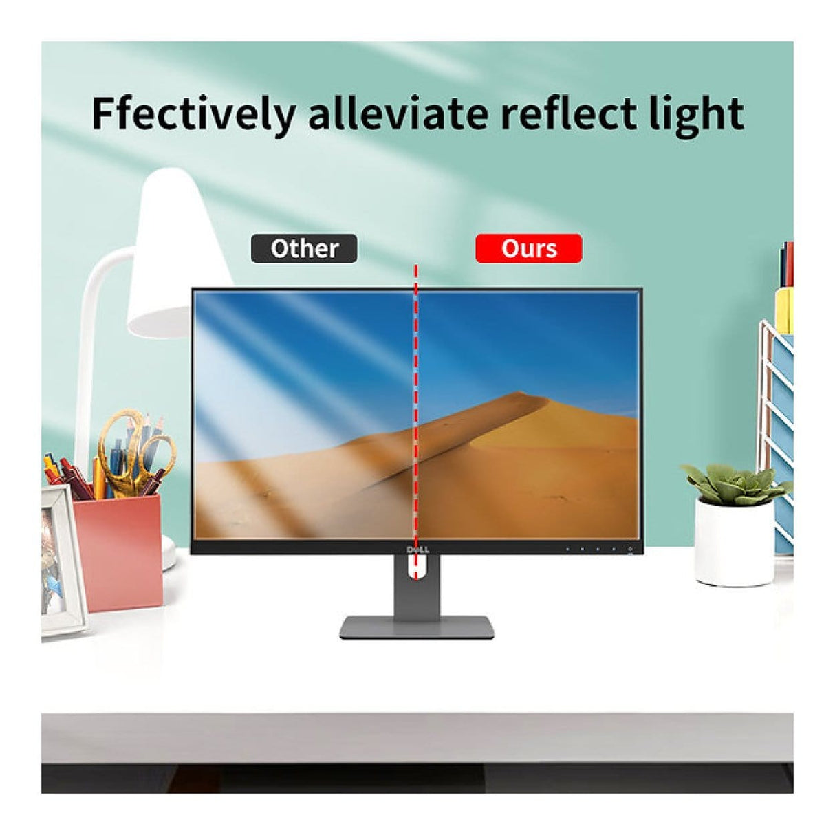 Tuff-Luv 24-inch Magnetic Privacy Screen Filter for Monitor MF3969