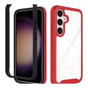 Tuff-Luv Rugged Vault Case with Built-In Screen Protector for Samsung Galaxy A56 5G Red MF4050