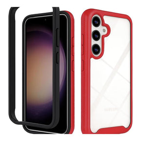 Tuff-Luv Rugged Vault Case with Built-In Screen Protector for Samsung Galaxy A36 5G Red MF4051