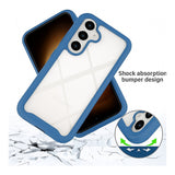 Tuff-Luv Rugged Vault Case with Built-In Screen Protector for Samsung Galaxy A36 5G Blue MF4054