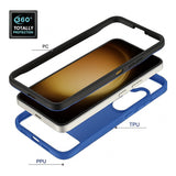Tuff-Luv Rugged Vault Case with Built-In Screen Protector for Samsung Galaxy A26 5G Blue MF4055
