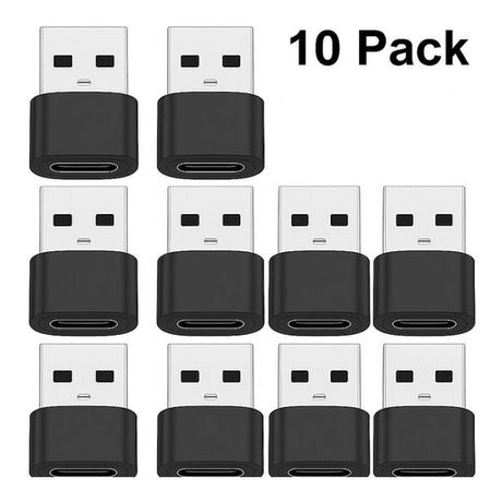 Tuff-Luv Fast Charging USB-A to USB-C Adapter 10-pack MF4076