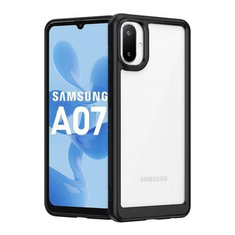 Tuff-Luv Slim Hybrid Shock Absorbent Case for Samsung Galaxy A07 Black MF4081