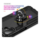 Tuff-Luv Rugged Case with 360 Degree Ring Stand for Samsung Galaxy A07 Black MF4082