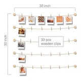 Tuff-Luv Hanging Photo Display for Wall Decor Clips MF4098