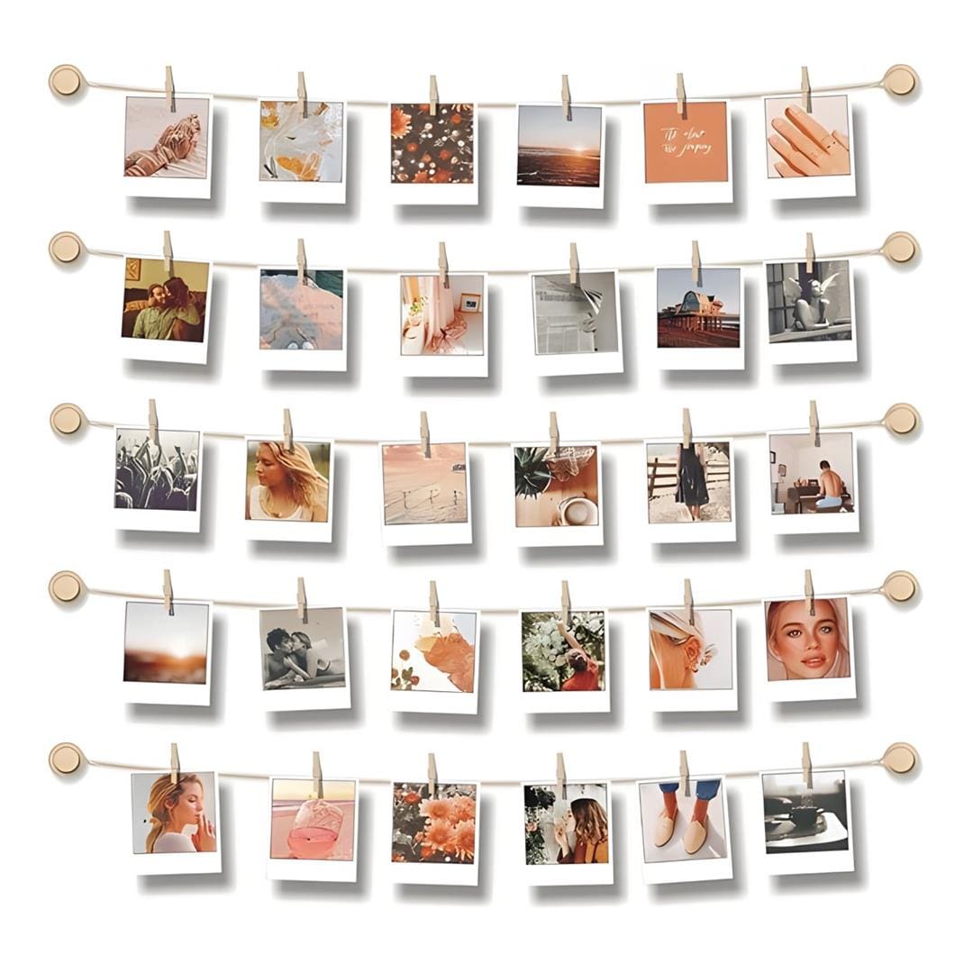 Tuff-Luv Hanging Photo Display for Wall Decor Clips MF4098